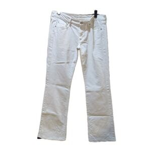 7 For‎ All Mankind Low Rise Bootcut Jeans White Size 31
